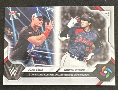 John Cena / Shohei Ohtani - 2026 Topps Now #WBCO You Cant See Me
