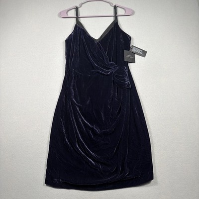 robert rodriguez purple dress robert rodriguez Mini Crossover Wrap dress Silk Plum Purple w Sequin/Beads Sz 2