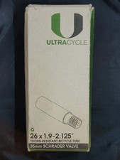 ULTRACYCLE Thorn Resistant Bicycle Tube 26x1.9-2.125" Schrader Valve 48mm