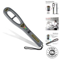 Portable High Sensitivity Hand-Held Metal Detector with Sound Vibration Alerts