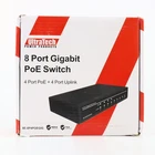 UltraTech 0E-8P4POEGIG 8-Port Gigabit PoE Switch 4-Port PoE + 4-Port Uplink
