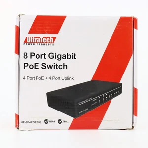 UltraTech 0E-8P4POEGIG 8-Port Gigabit PoE Commutateur 4-Port PoE + 4-Port Lien ascendant