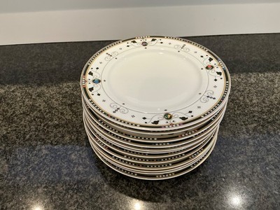 Set of 12 Vintage Hutschenreuther Louvre Trocadero Salad/Lunch/Fahnen Teller