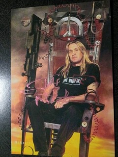 NICKO MCBRAIN Authentic Hand Signed Autograph 4X6 Photo HOF DRUMMER IRON MAIDEN