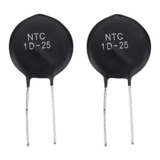 2 Pcs NTC 1D-25 1 Ohm MF72 Negative Temperature Coefficient Thermistor