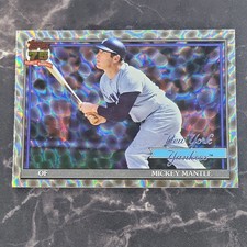 2026 Topps Series 1, Mickey Mantle,  Crackle parallel and 75 years base card