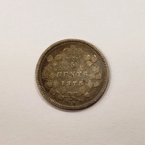 1875 Canada 5 Cents Silver — photo from the most recent tracked eBay sale