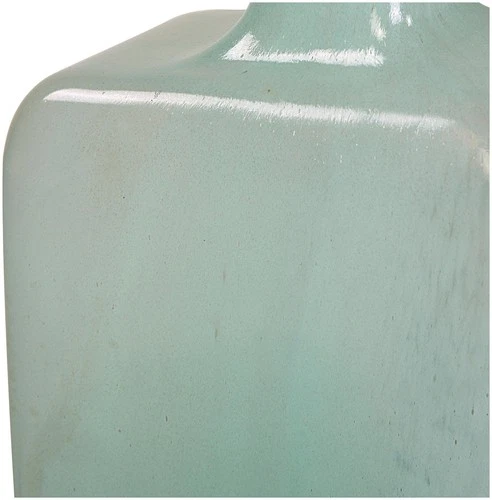 Uttermost 18096 Fuze 14-1/4" Tall Glass Vase - Set of 2 - Aqua / Bronze - Picture 4 of 5
