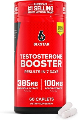 Six Star Nutrition Testosterone Booster for Men - 60 Pills