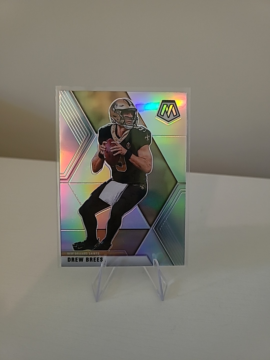 2020 Panini Mosaic - Drew Brees #142 Silver Prizm