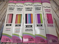 ONE 6 Pack Box Of Tumbler Straws Char Charms Random Pick Fits 40oz Tumblers