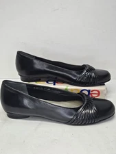 Mark Lemp Marlene Loafers Walking Cradles Round Toe Black Casual Flat Sz 8.5 4A