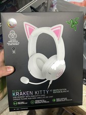 razer kraken kitty v2 USB Wired Headset Chroma Rgb Kitty Ears Stream Reactive Li