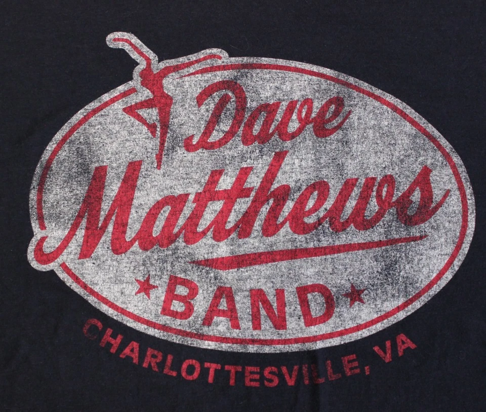 Camiseta Dave Matthews Band Para Hombre L Azul Charlottesville, VA Sportiqe Hecha en EE. UU. Foto 2 de 4