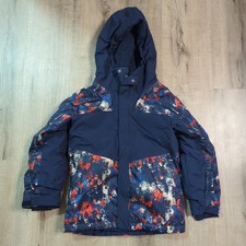 Columbia Boys Jacket Size Small 8 Mighty Mogul III Printed Coat Omni-Heat Hood