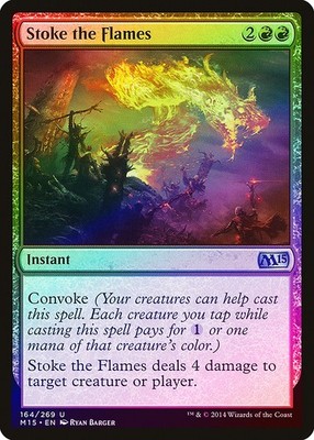 Stoke the Flames FOIL Magic 2015 / M15 PLD Red Uncommon MAGIC CARD ABUGames