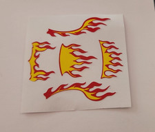 TYCO M.A.S.K. '57 Chevy Hurricane Flames Reproduction Stickers DIE CUT 