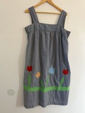 Vintage 70’s Mr Roberts Stripped Tulip Apron Dress Size Medium