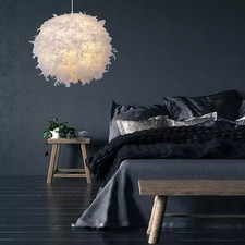 Gigi Fluffy Feather Light/Lamp Shades for Pendant Ceiling Light,Table/Floor Lamp