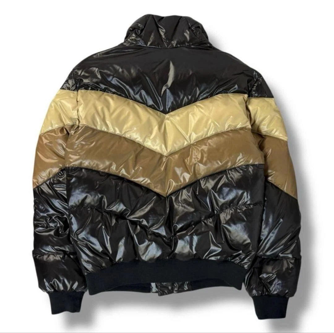 MONCLER CHINE Down Jacket Black Beige Brown Tag 2 M Men's Japan - product detail image 3
