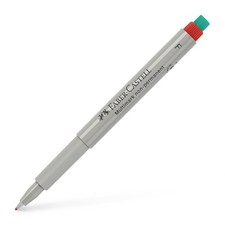Faber Castell 151421 "Multimark" Permanent Stroked Wide Marker - Red