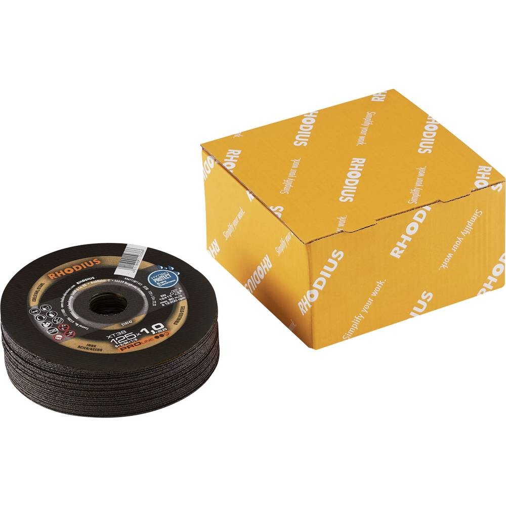 Disque à tronçonner 125 mm meuleuse acier inoxydable lot de 25 Rhodius