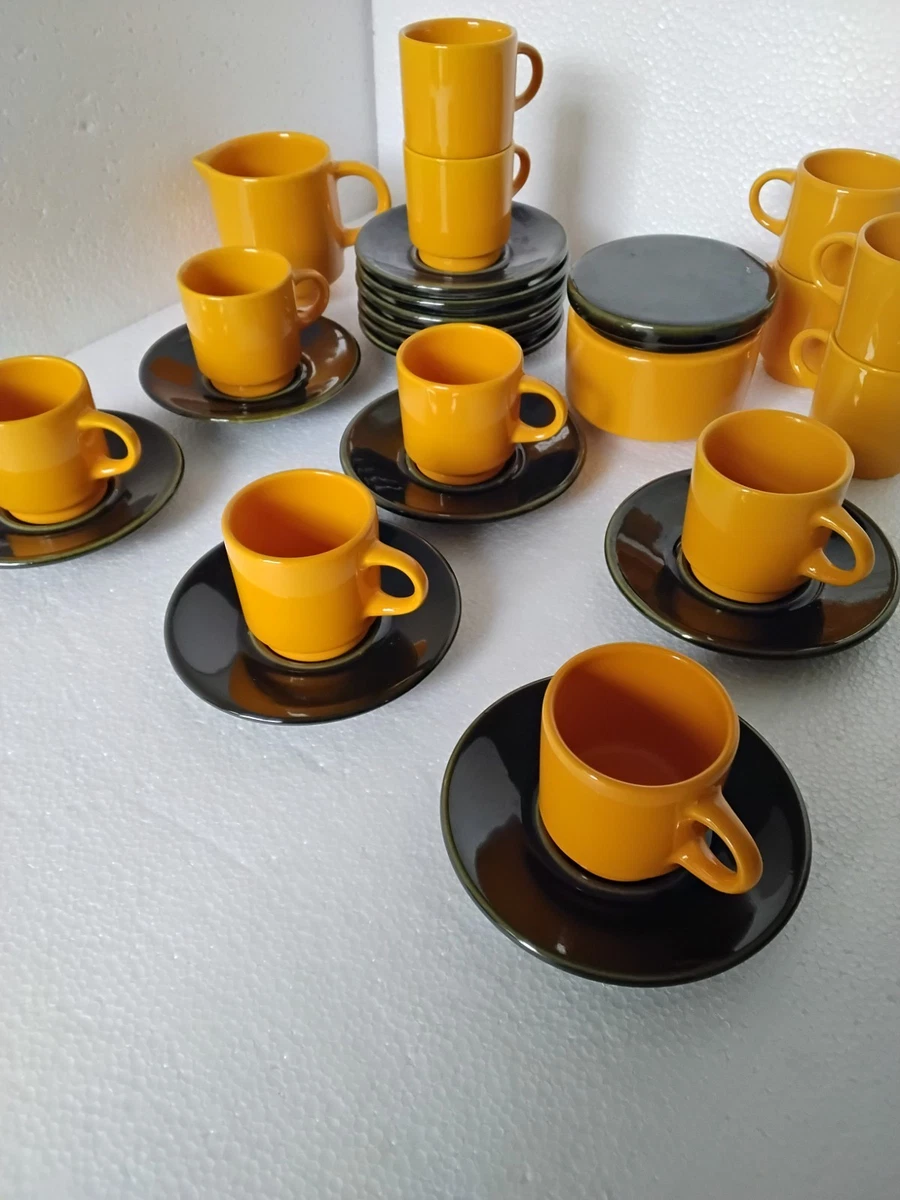 PRETYZOOM Set Tazza Da Caffè E Piattino In Porcellana Bianca Con Dettagli Oro – Capacità 250 Ml – Per Cappuccino, Tè E Cioccolata Calda - 3