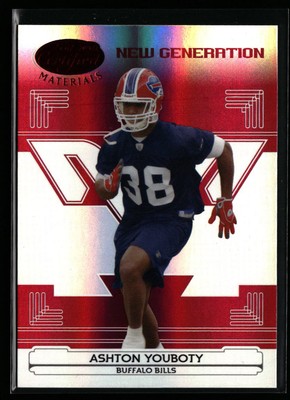 Ashton Youboty 2006 Leaf Certified Materials #194 Mirror Red #/100 Rookie Bills