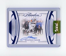 2025 Panini Flawless Jonathan Taylor #FF-JTR Flyers Sapphire Auto /10 Colts