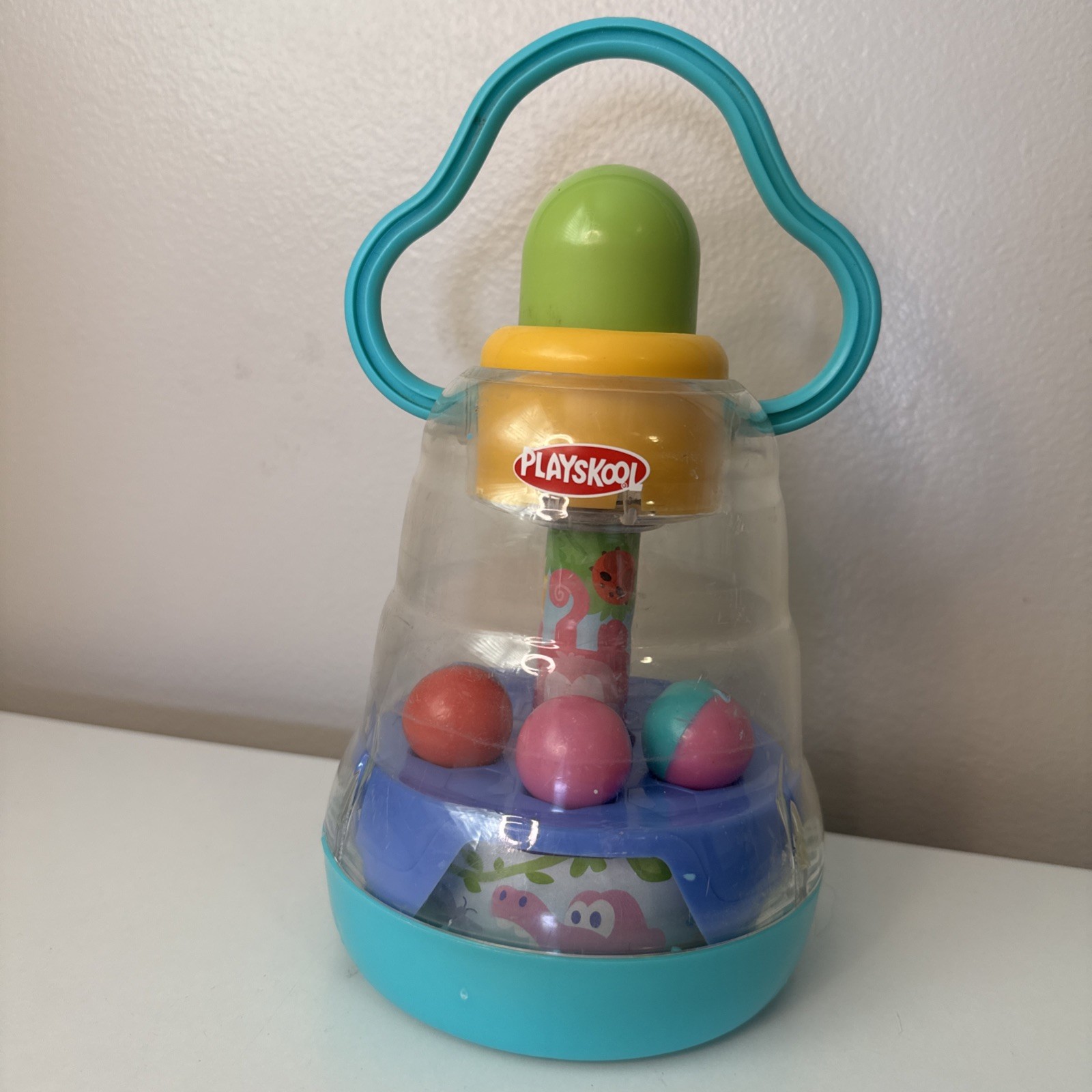HASBRO PLAYSKOOL SPINNER BALL PUSH POPPER Vintage 1999 Infan