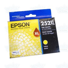 Genuine Epson 252XL High Yield Yellow Ink WF3620 WF7210 WF7610 WF7620 WF7110