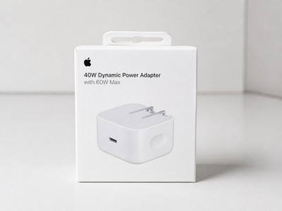 Apple 40W Dynamic Power Adapter USB-C Ladegerät 60W Max    (US Plug)   Neu & OVP