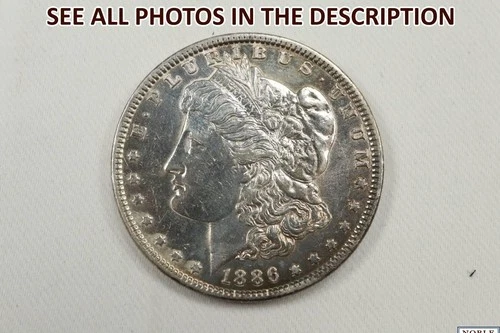 NobleSpirit Choice BU 1886 Morgan Silver Dollar Bright Appearance