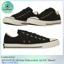 Converse All Star Flateyelets AG OX Black 31314372 Men's US3-13.5 NEW