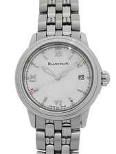 BLANCPAIN Leman 2102 1127 11 28mm White Dial Stainless Steel Sapphire #T249