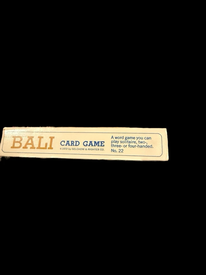 Scrabble BALI CARD GAME Complete In Box No 22 Selchow Richter Word Vintage 1972 - Image 3 of 4