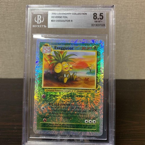 2002 Pokemon Card Exeggutor Reverse Foil BGS 8.5 Legendary Collection ...