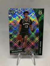 2020-21 Panini Revolution Jordan Nwora #120 Rookie RC Cosmic 100/100 Bucks Card. rookie card picture