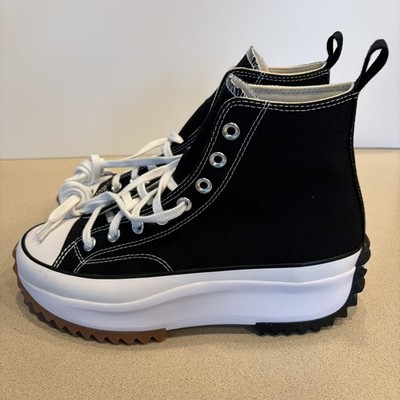 Converse Run Star Hike Shoes Men's High Sneakers Black/White 166800C US Size 10M