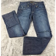 Guess Jeans Mens 32 Dark Wash Straight Leg Button Fly Denim Macau