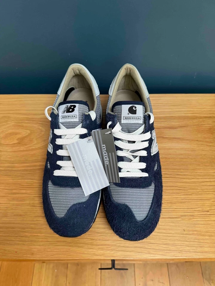 Brand new: New Balance x Carhartt 990 V1 Navy UK 11 - Image 2 of 4