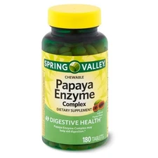 Spring Valley Spring Papaya Enzyme Complex Tablets - 180 Ct