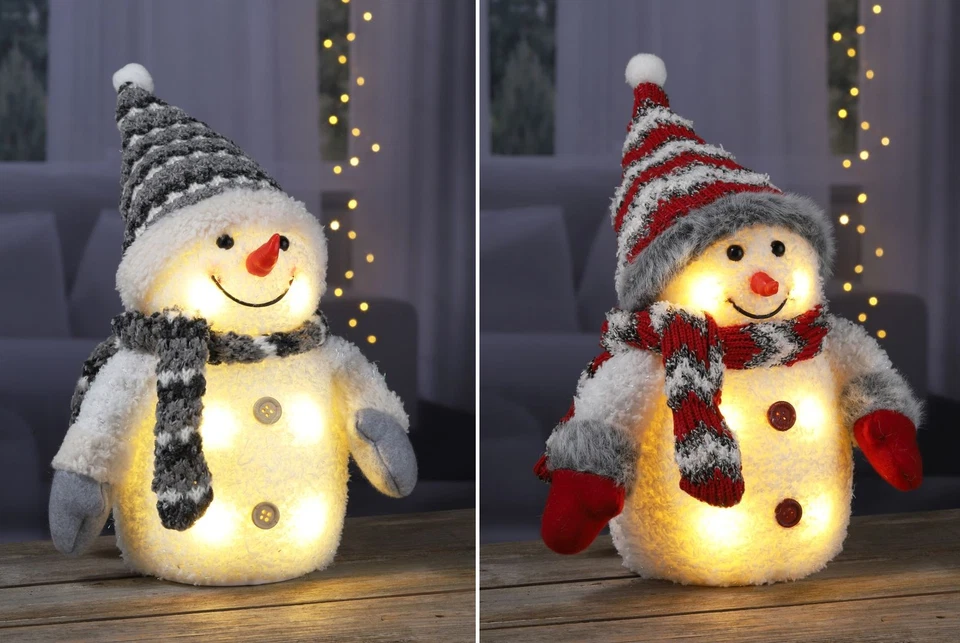 Dekofigur Schneemann LED Beleuchtung Licht Weihnachten Weihnachtsdeko Figur Deko - Bild 1 von 1
