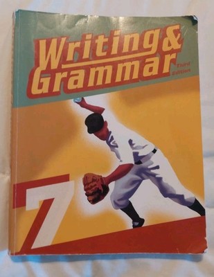 BJU Press Writing & Grammar 7 Student Worktext Third Edition 278440 Bob Jones 