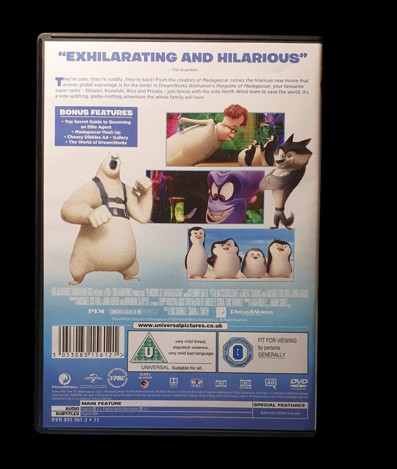 Penguins Of Madagascar dvd Brand New P&P Free - Image 2 of 2