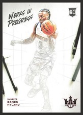 2021-22 Panini Court Kings #3 Bones Hyland Works in Progress Ruby /149,RC