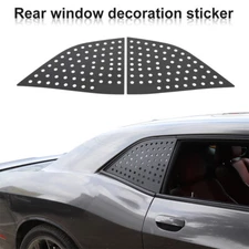 2pcs Quarter Side Window Louver Scoop Cover Vent Trim For 2008+ Dodge Challenger