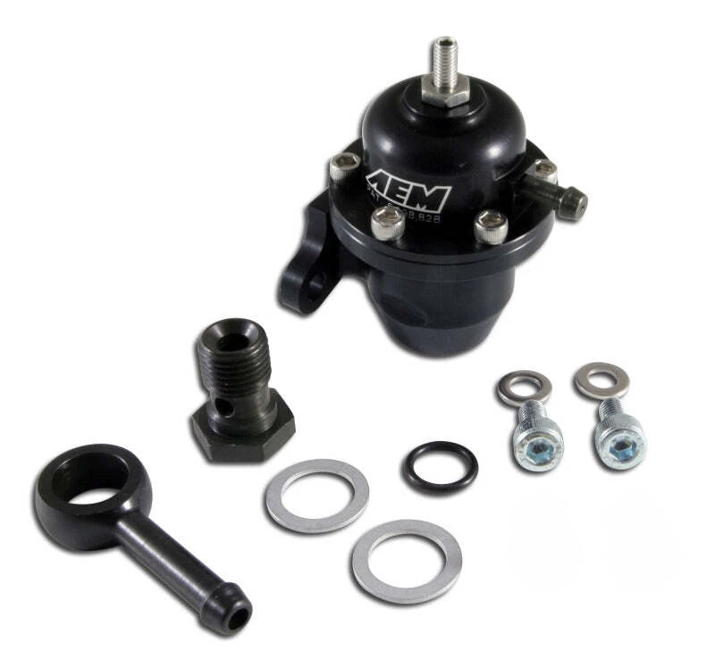 AEM se adapta a 96-97 Acura CL / 94-97 Accord / 96-00 Civic Ex negro combustible ajustable Pr Foto 4 de 4
