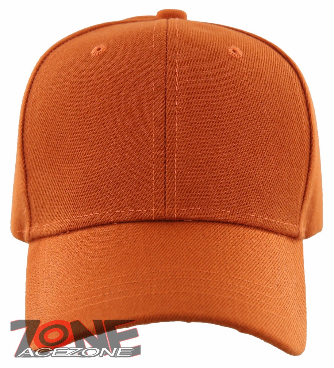 NEW! PLAIN SOLID ADJUSTABLE BASEBALL CAP HAT ORANGE | eBay display picture 2