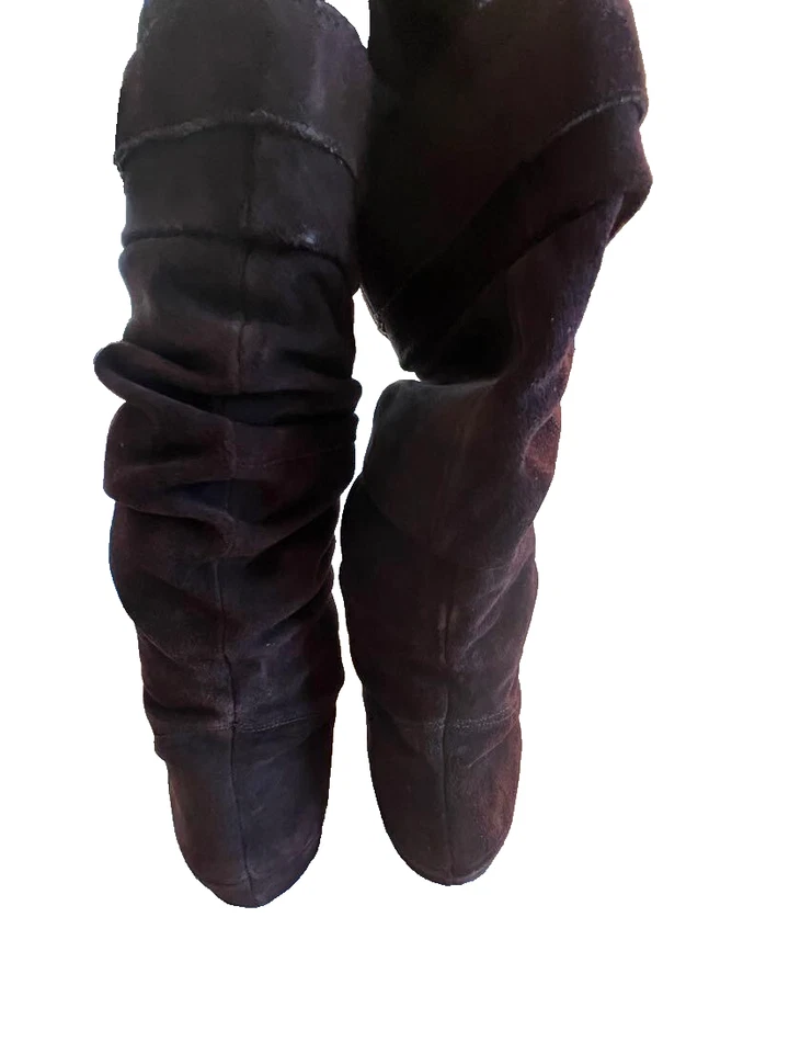 Bota de gamuza marrón oscuro 8,5 Foto 3 de 4